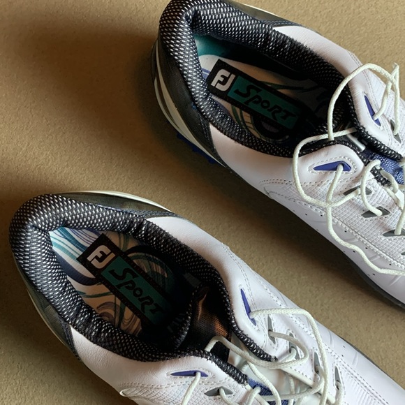 FJ FootJoy Sport NWB Spikeless Leather Golf Shoes - 12 medium Style 53147 - Picture 2 of 11